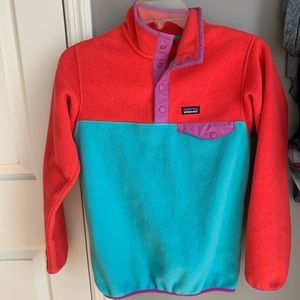 girl’s Patagonia synchilla pullover size xl 12